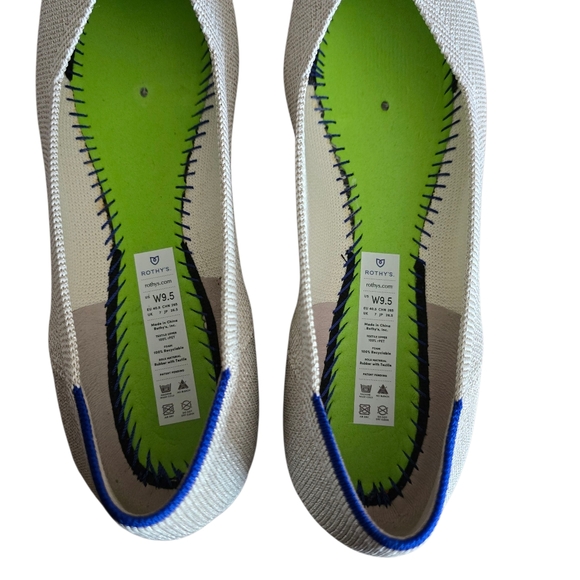 Rothy's The Point, Diamond Metallic, Size 9.5 - Picture 11 of 15